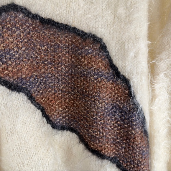 Vintage Casmo Handknitted Scotland Mohair Wool Sweater Size M/L 78% Mohair - Picture 8 of 13